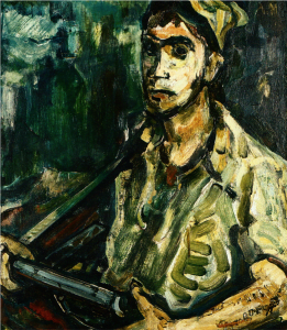 Aharon Avni, Self Portrait of a Soldier, 1948.